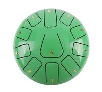 SXTYYH Tongue Drum 8 Pollici 11 Note Strumento Musicale Strumento A Percussione Handpan Tamburo D'Acciaio, Tamburo A Pioggia Con Mazzette for Tamburi Borsa Da Trasporto(Green A)