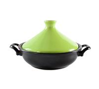 SXTYYH Tradizionale Tajine Terracotta Marocchina for Cucinare Con Coperchio Conico E Doppio Manico Pentola Tajine for Cotture Lente, Stufati, Design Artigianale(Verde)
