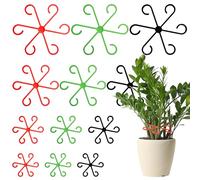 Sxutop 36 Pezzi 4 Misure Supporti per Steli per Piante Rampicanti Anelli di Supporto Riutilizzabili Clips de Soporte para Plantas para Piante Monstera, Fiore, Ortensie, Rose, Pomodori(3 Colori)