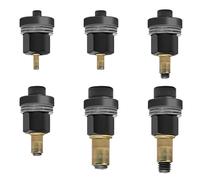 Sxutop 6 Pezzi Inserto Filettato Rivettatrice Manuale Rivettatrici Manuali di Teste Set Testine per Rivetti Manuali M3, M4, M5, M6, M8, M10, M12 Rivettatrice Manuale per Inserti Filettati