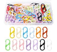 Sxutop 78 Pezzi Mini Moschettone a S 30 mm Moschettoni a Forma di S Moschettone a Molla con Doppia Apertura Moschettoni a S Piccoli per Portachiavi Borsa Fai da Te, in Lega di Zinco (13 Colori)