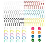 Sxutop Porta Rocchetti Cucito 88 Pezzi Clip Rocchetto Filo Colorati Porta Bobine Cucito In Plastica Supporti per Bobine Cucito Accessori per Organizzazione Rocchetti Filo