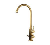 SXWYLZ Doppio Rubinetto Giardino Rubinetti Esterno Antigelo con Deviatore da 1/2 Rubinetto Acqua Fredda Girevole a 360° Doppia Maniglia,Colore Antico