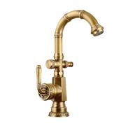 SXWYLZ Rubinetti da Esterno Antico Girevole a 360° Doppia Uscita Antigelo Rubinetto da Giardino con Attacco a Baionetta da 1/2" per Acqua Calda e Fredda
