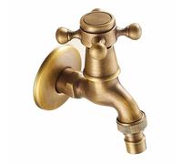 SXWYLZ Rubinetti da Esterno Vintage Rubinetto da Esterno A Muro Rubinetto Ottone da Esterno Lungo Rubinetto Giardino 1/2 Rubinetto da Giardino Resistente Al Gelo,8 Cm