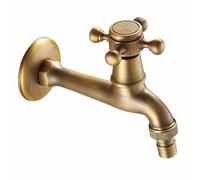SXWYLZ Rubinetti da Esterno Vintage Rubinetto da Esterno A Muro Rubinetto Ottone da Esterno Lungo Rubinetto Giardino 1/2 Rubinetto da Giardino Resistente Al Gelo,15 Cm