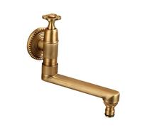 SXWYLZ Rubinetto Cucina Antico Rubinetto Acqua Fredda a Parete Rubinetti Girevole a 180° per Mop Pool, Maniglia Singola, 15 CM