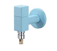 SXWYLZ Rubinetto Lavabo Acqua Fredda Rubinetti da Cucina in Ottone Rubinetto Lavanderia a Muro Maniglia Singola, Colori Caramellati,Blu