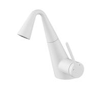 SXWYLZ Rubinetto Lavabo con Doccetta Estraibile x Bagno Miscelatore Lavabo Girevole a 360° Rubinetto Bagno a 2 Modalità Maniglia Singola Calda e Fredda,Bianco