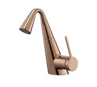 SXWYLZ Rubinetto Lavabo con Doccetta Estraibile x Bagno Miscelatore Lavabo Girevole a 360° Rubinetto Bagno a 2 Modalità Maniglia Singola Calda e Fredda,Oro Rosa