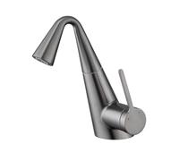 SXWYLZ Rubinetto Lavabo con Doccetta Estraibile x Bagno Miscelatore Lavabo Girevole a 360° Rubinetto Bagno a 2 Modalità Maniglia Singola Calda e Fredda,Grigio