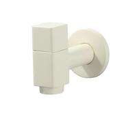 SXWYLZ Rubinetto Lavabo Solo Acqua Fredda Rubinetto Lavello Cucina a Parete Rubinetti in Ottone per Mop Pool, Maniglia Singola, Colori Caramella,Bianco