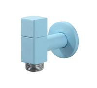 SXWYLZ Rubinetto Lavello Cucina a Muro Rubinetti Solo Acqua Fredda Rubinetto Lavatrice Salvaspazio Maniglia Singola, Colori Caramella,Blu