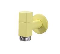 SXWYLZ Rubinetto Lavello Cucina a Muro Rubinetti Solo Acqua Fredda Rubinetto Lavatrice Salvaspazio Maniglia Singola, Colori Caramella,Giallo