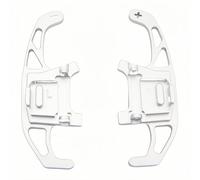 SXXTS 2 Pezzi Paletta Cambio Volante per Golf 7 GTI 7.5 RLINE MK7, Estensione del Cambio al Volante Dell'auto Durevole Auto Accessori,Silver