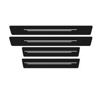 SXXTS 4 Pezzi Adesivi Pedale del Davanzale per Infiniti Q60 2016-2020, Striscia di Protezione Battitacco Portiera Fibra Carbonio Accessori,White-1