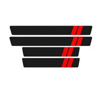 SXXTS 4 Pezzi Adesivi Pedale del Davanzale per Infiniti QX30 2016-2020, Striscia di Protezione Battitacco Portiera Fibra Carbonio Accessori,Red-2