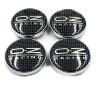 SXXTS 4Pcs Coprimozzo per OZ Racing 60mm,Universale Copricerchi, Stabili Coprimozzo per Auto di Ricambio per Centri Ruota