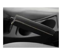 SXXTS Copri Freno a Mano Auto per Opel Vauxhall Corsa 5-Door F E D C B A 2020-2025, Manuale Coprifreno Pelle Antiscivolo Copertura Protettiva Freno Mano Accessori,White