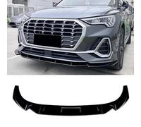 SXXTS paraurti Anteriore per Audi Q3 F3 Sline 2019+, Corpo Labbro paraurti Anteriore Auto Spoiler Splitter ABS Bumper Canard Lip Splitter,Normal-Glossy Black