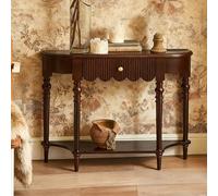 SXYCKRUI Consolle Ingresso Moderno a Due Ripiani, Piccola Tavolo Consolle con Spazio Contenitore per Soggiorno, Corridoio e Ingresso, Facile da Montare(Brown,100 * 30 * 88 cm/39 * 12 * 35 in)