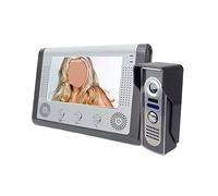 SXYGYWA Videocamera Campanelli 7 "monitor Videocitofono Citofono Cablato Visione Notturna Telecamera In Lega Di Alluminio