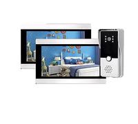 SXYGYWA Videocamera Campanelli 7 Pollici 1080P Touch Screen Di Videocitofono Wi-Fi Registra Il Rilevamento Del Movimento Videocitofono Senza Fili Campanello(Set 4-2v1-Add 32G TF Card)