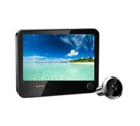 SXYGYWA Videocamera Campanelli Campanello Wireless Tuya Smart 1080P Da 4,3 Pollici Con Telecamera Di Videosorveglianza WIFI Cat Eye, Citofono Visivo, Rilevamento Del Movimento PIR(With 128GB Card)