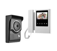 SXYGYWA Videocamera Campanelli Di Campanello For Videocitofono Cablato TFT A Colori Da 4,3 '' For Citofono Con Telecamera Esterna For Visione Notturna Domestica(Gray)