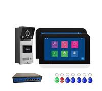 SXYGYWA Videocamera Campanelli Di Videocitofono Wireless Da 7 Pollici Scheda RFID Monitor 1080P Wifi Cablato Telecamera Esterna Alimentazione POE Citofono For La Casa(V70MT-1v2 Add 32G TF Card)