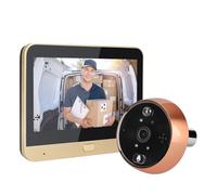 SXYGYWA Videocamera Campanelli Videocamera Intelligente For Campanello Da 4,3 Pollici, Wi-Fi, 1080P, Full HD, Con Spioncino E Rilevamento PIR, Tuya Doorbell Видеоглазок(Peephole Camera)