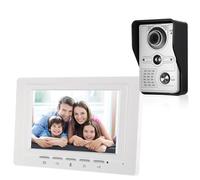 SXYGYWA Videocamera Campanelli Videocitofono Cablato Da 7 Pollici, Monitor Interno, Telecamera Esterna IR-CUT, Citofono Visivo, Audio Bidirezionale, Sblocco Remoto, Videocitofono