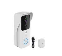 SXYGYWA Videocamera Campanelli Videocitofono Senza Fili Videocitofono Visivo Digitale WIFI Guardia Elettronica Impermeabile Telecamera Di Sicurezza Domestica 1080P(T32-W4 Add 32G TF Card)