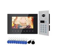 SXYGYWA Videocamera Campanelli Videocitofono WiFi Campanello Telecamera HD Di Controllo Accessi For Videocitofono Di Sicurezza Domestica Da 7 Pollici APP/Sblocco Scheda Magnetica(1cam 1LCD-B)