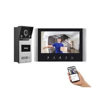 SXYGYWA Videocamera Campanelli Videocitofono WiFi Da 7 Pollici Tuya Smart Videocitofono Scheda Magnetica For Sbloccare Il Controllo Degli Accessi