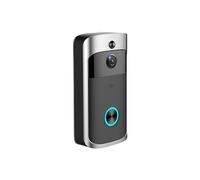 SXYGYWA Videocamera Campanelli WIFI Wireless Smart Campanello Visione NotturnaVoice Videocitofono Campanello PIR Motion Detection Telecamera For Telefono Porta Di Sicurezza(Silver black)