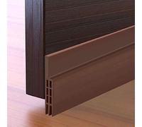 SXYHKJ Guarnizione Sottoporta in Gomma Adesivo Pellicola Insonorizzata Antispiffero Antivento Striscia di Sigillatura Paraspifferi Porta Antipolvere (5x100CM, marrone)