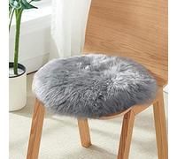 SXYHKJ Tappeto Morbido e soffice,Faux Pelliccia di Agnello,Fluffy Soft Hair Decorativo Cuscino da Sedia Divano stuoia (45cm, Grigio)