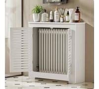 SXYKXYDL Copritermosifone, Copritermosifone Moderno con Griglia a Lamelle, Nascondi Tubi Ingombri per Soggiorno Decorativo, Design a Doppia Anta per Mobiletto in Legno (100x80x20cm/39x32x8in)