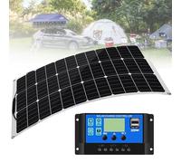 SXYKXYDL Kit di Pannelli solari Flessibili da 500 Watt, 18 Volt, monocristallini, Semi-Flessibili, Mono, Caricabatterie Fuori Rete per Camper, cabine, furgoni, Auto, superfici Irregolari (1x50W)