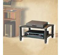 SXYKXYDL Mensola AV HiFi Rack - Supporto per componenti Audio a 2 Livelli, mobiletto multimediale Aperto per amplificatori, Console di Gioco, Soluzione di archiviazione per Stereo e Giradischi.