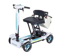 SXYKXYDL Scooter Elettrico Pieghevole Semplice per Anziani con Batteria al Litio, in Fibra di Carbonio, Leggero, per la casa, per Anziani, con Batteria