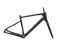SXYKXYDL Telaio per Bici da Strada Gravel 700C 45/48/51/54 cm Telaio in Fibra di Carbonio con Freno a Disco, Perno Passante, Forcella con Passaggio Interno dei Cavi