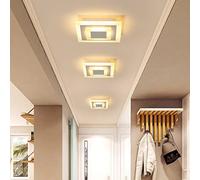 SXYSXYSXY 15W LED Plafoniere Moderno Facile Lampada da soffitto Luce Calda 3000K corridoio Illuminazione Ambientale Camera da Letto Bagno Iscrizione Balcone lampadario Ø20cm,C