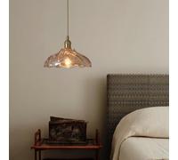 SXYSXYSXY Comodino Camera da letto Lampada a sospensione nordica Lampada a sospensione vintage Lampada da sala da pranzo E27 Lampadario Corridoio Cucina 25 * 17,5 cm