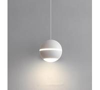 SXYSXYSXY Lampada a Sospensione 7W minimalismo Luce Pendente LED Moderno Disegno Nordico Camera da Letto Comodino Lampada Sospesa 3000 Mila lampadario corridoio Cucina plafoniera Ø8cm,Bianca