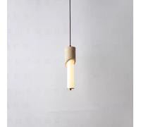 SXYSXYSXY Lampada a Sospensione Design Moderno LED Tre Temperature di Luce Travertino Acrilico per Comodino Camera Sala da Pranzo Ingresso 8 * 22cm