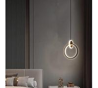 SXYSXYSXY Lampada a Sospensione Moderno LED Lampada Sospesa Nordico Comodino Camera da Letto Nero 16W 3000 Mila per Soggiorno Isola della Cucina soppalco Sala da Pranzo Illuminazione Ambientale
