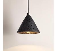 SXYSXYSXY Lampada a sospensione vintage in resina nera Lampada da sala da pranzo in stile nordico moderno minimalista Lampadario E27 Camera da letto Corridoio 16 * 13 cm