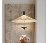 SXYSXYSXY Lampada a sospensione vintage in stile nordico Lampada da sala da pranzo in stile giapponese Luce calda 3000K Paralume in tessuto Lampada da comodino Corridoio Camera da letto 30 cm